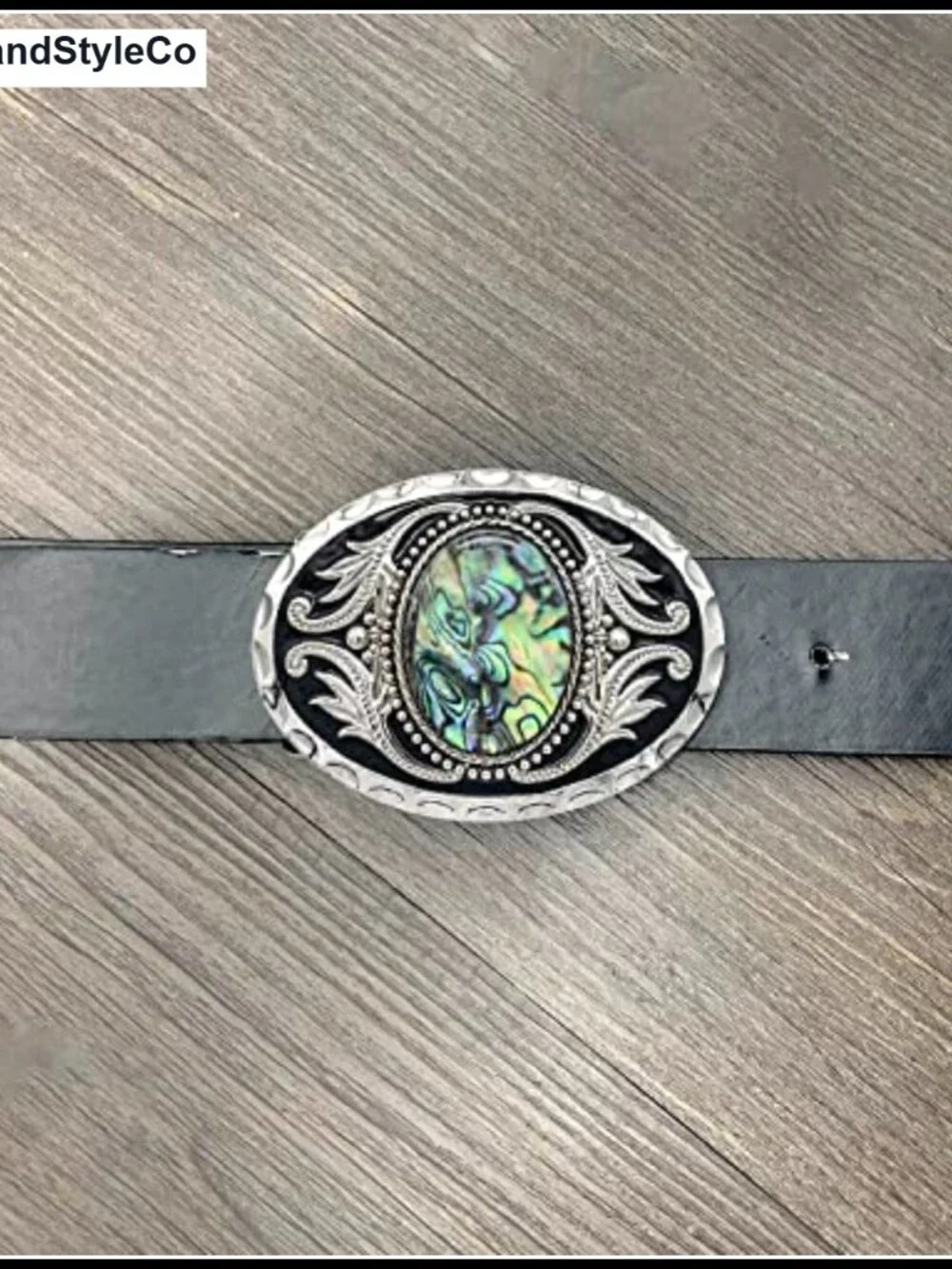 Vintage Western Cowboy Turquoise Stone Belt Buckle Men's Snap-fit Zinc Alloy